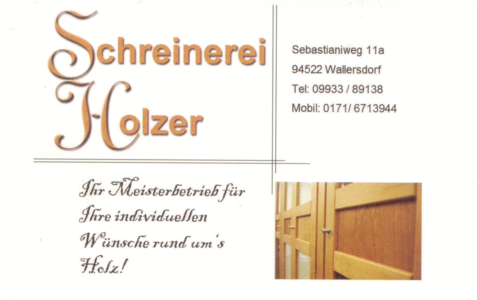 Schreinerei Holzer